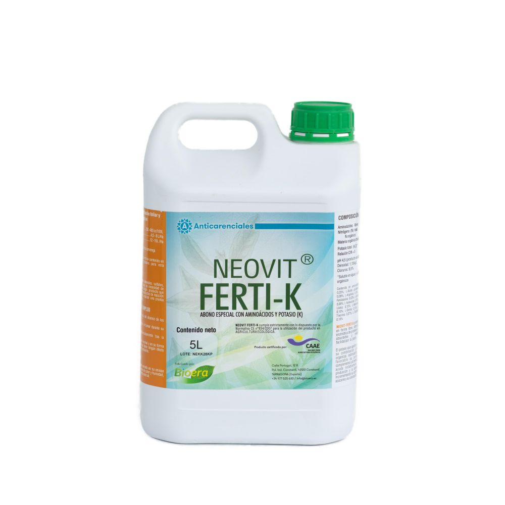 Неовіт Ферті-К, NEOVIT FERTI-K - коректор дифіциту живлення, 5 л, Bioera